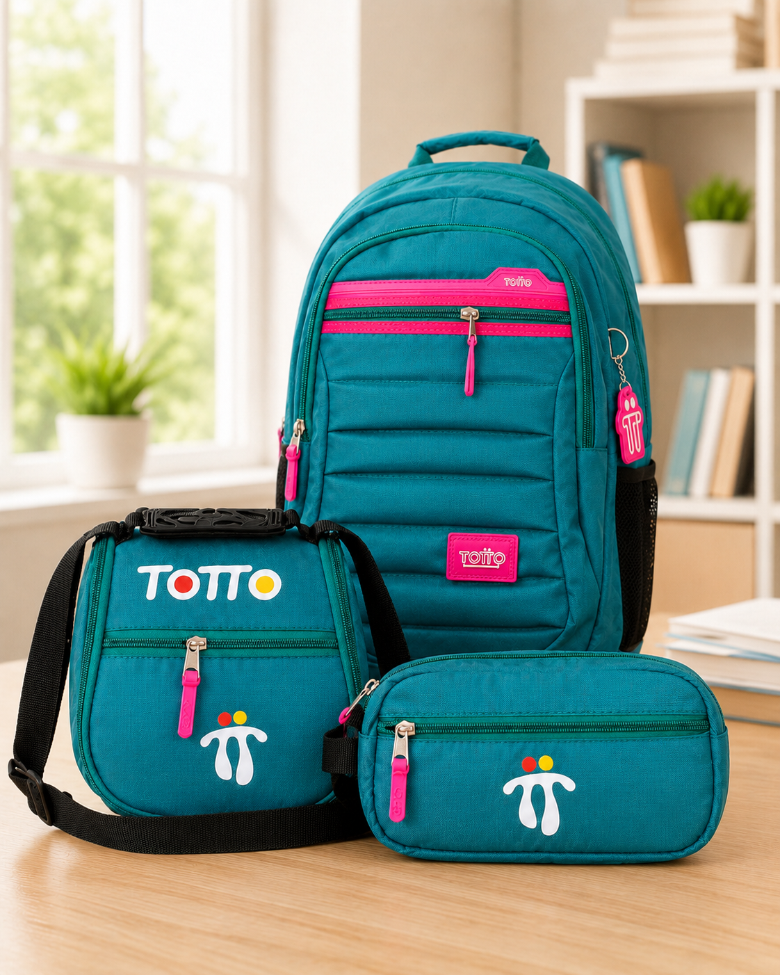 Morral Tipo Totto 3x1 – Incluye Lonchera + Cartuchera – Oferta Especial 85% OFF 🎁