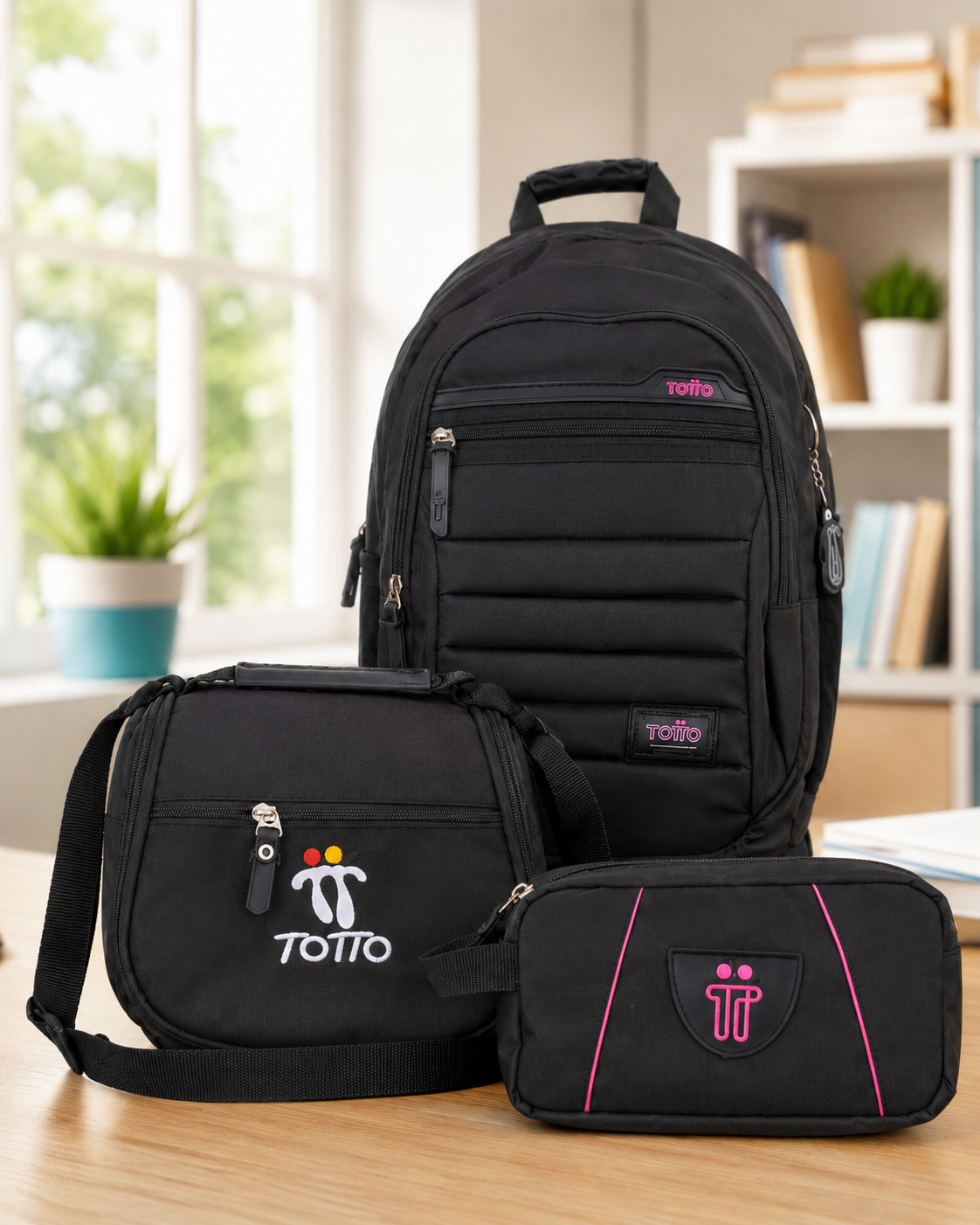 Morral Tipo Totto 3x1 – Incluye Lonchera + Cartuchera – Oferta Especial 85% OFF 🎁